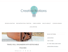 Tablet Screenshot of beccascreativenotions.com